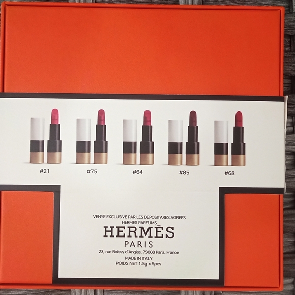 BNIB Exquisite Hermes Lipstick Boxed Set of 5💄 - Picture 3 of 8